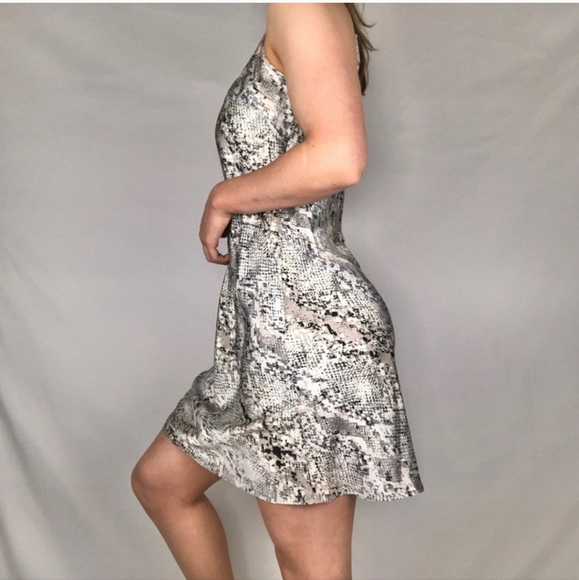 Calvin Klein Snakeskin Slip Dress - Picture 7 of 8